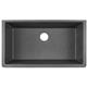 Qtz 33x18.4x9.4 Single UMnt Sink Slate
