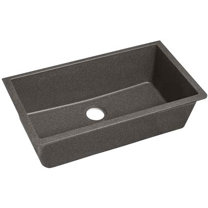 Qtz 33x18.4x9.4 Single UMnt Sink Slate