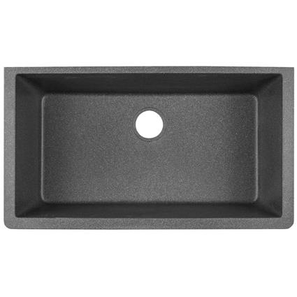 Qtz 33x18.4x9.4 Single UMnt Sink Slate