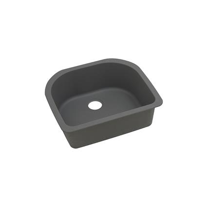 Qtz 25x22x8.5 Single UMnt Sink Dusk Gray