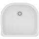 Quartz 25x22x8.5 Single UMnt Sink White