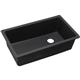 Qtz 33x18.7x9.5 Single UMnt Sink Black