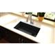 Qtz 33x18.7x9.5 Single UMnt Sink Black