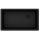 Qtz 33x18.7x9.5 Single UMnt Sink Black