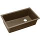 Qtz 33x18.7x9.5 Single UMnt Sink Mocha
