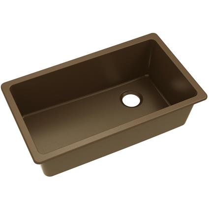 Qtz 33x18.7x9.5 Single UMnt Sink Pecan