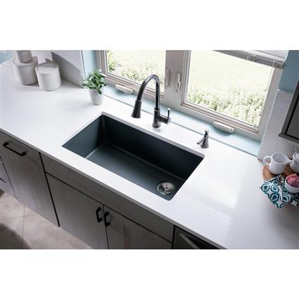 Quartz 33x18.7x9.5 Single UMnt Sink Sand