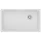 Qtz 33x18.7x9.5 Single UMnt Sink White