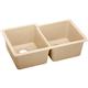 Quartz 33x20.5x9.5 Dbl UMnt Sink Sand