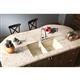 Quartz 33x20.5x9.5 Dbl UMnt Sink Sand