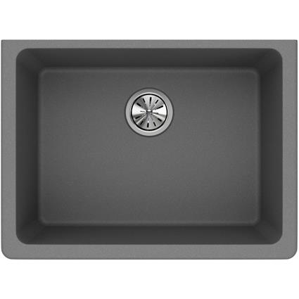 Qtz 25x18.5x9.5 Sng Und Sink Greystone
