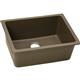 Qtz 25x18.5x9.5 Single UMnt Sink Mocha
