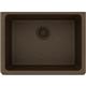 Qtz 25x18.5x9.5 Single UMnt Sink Mocha