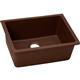 Qtz 25x18.5x9.5 Single UMnt Sink Pecan
