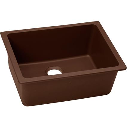 Qtz 25x18.5x9.5 Single UMnt Sink Pecan