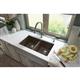 Quartz 33x18.7x9.5 Dbl UMnt Sink Mocha