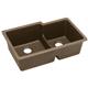Quartz 33x20.5x9.5 Dbl UMnt Sink Mocha