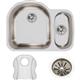 SS 26.7 x 20 x 10  Dbl Under MT Sink Kit