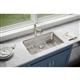 SS 30.5x18.5x7.5 Single UMnt Sink Kit