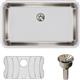 SS 30.5x18.5x7.5 Single UMnt Sink Kit+PD