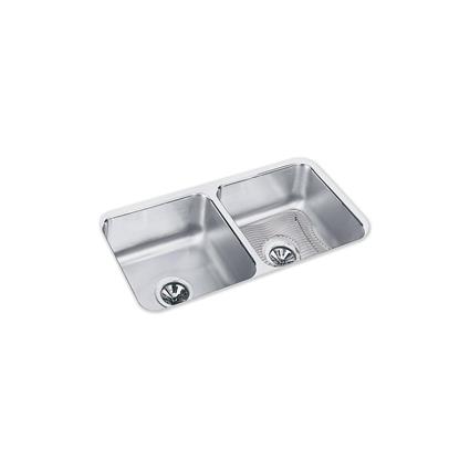SS 31.7x16.5x7.5 Dbl Under MT Sink Kit
