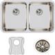 SS 30.7x18.5x10 Dbl Under MT Sink Kit