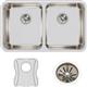 SS 30.7x18.5x10 Dbl Under MT Sink Kit