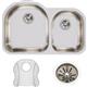SS 31.2x20x7.5  Dbl Under MT Sink Kit