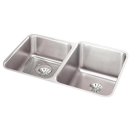 SS 31.2x20.5x9.8 Dbl UMnt Sink Kit+PD