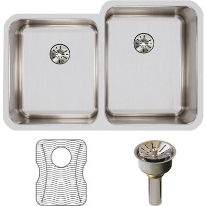 SS 31.2x20.5x9.8 Dbl UMnt Sink Kit+PD