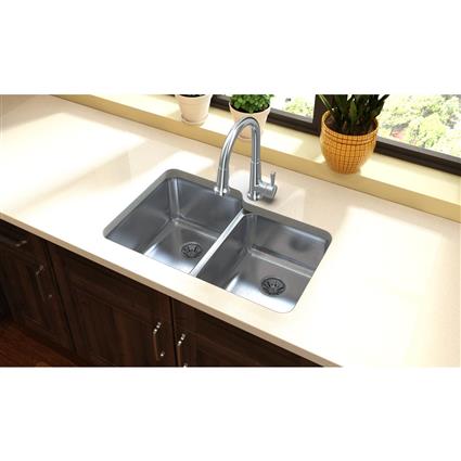 SS 31.2x20.5x9.8 Dbl Under MT Sink+PD