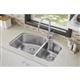 SS 32.7 x 21 x 9  Dbl Under MT Sink+PD