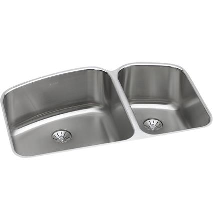 SS 32.7 x 21 x 9  Dbl Under MT Sink+PD