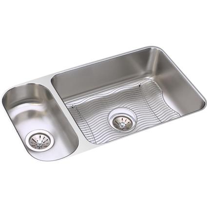 SS 32.2x18.2x7.7 Dbl Under MT Sink Kit