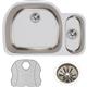 SS 31.5x21.1x10  Dbl Under MT Sink Kit