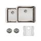 SS 35.2x20.5x9.8  Dbl Under MT Sink Kit