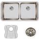 SS 35.7x18.5x10 Dbl Under MT Sink Kit
