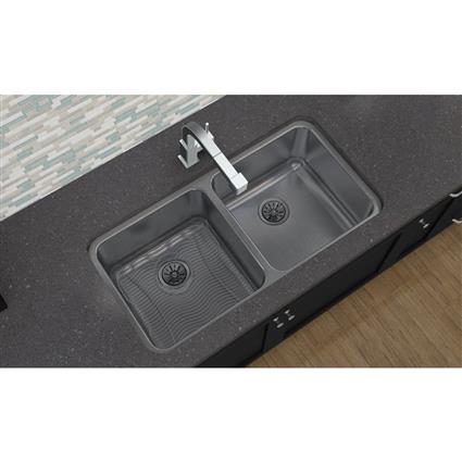 SS 35.7 x 18.5 x 10 Dbl Under MT Sink