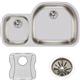 SS 36.2x21.1x7.5  Dbl Under MT Sink Kit