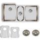 SS 40x20.5x9.8 Triple Under MT Sink Kit