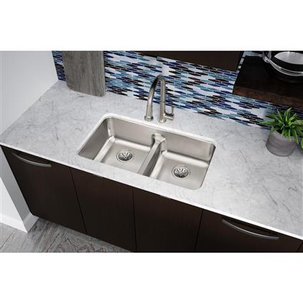 SS 32.1x18.5x8 Dbl UMnt Sink