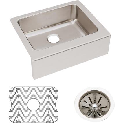 SS 25x20.5x7.8 Single Apron Sink Kit
