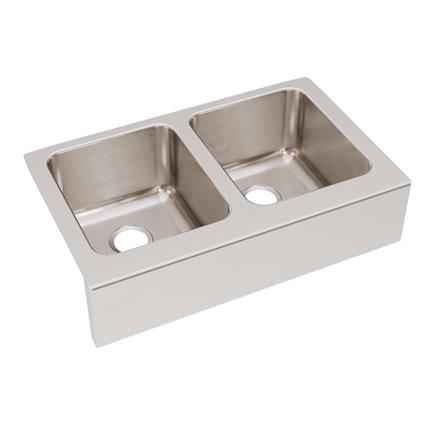 SS 33 x 20.5 x 10 Dbl Farmhouse Sink