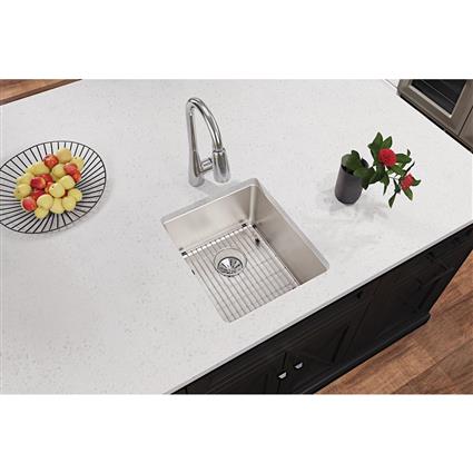 SS 16x18.5x8 Single UnderMT Sink+PD