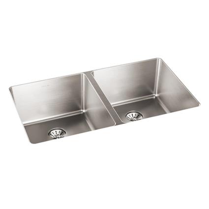 SS 32.75x19.5x9 Double UnderMT Sink+PD