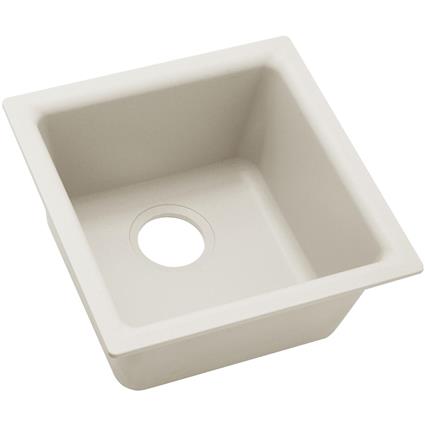 Qtz 15.7x15.7x7.7 Single Sink Ricotta