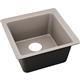 Qtz 15.7x15.7x7.7 Single Sink Silvermist