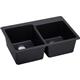 Quartz 33x22x9.5 Dbl Drop-in Sink Caviar