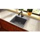 Qtz 25x22x9.5 Sngl Drop-in Sink Charcoal