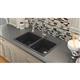 Quartz 33x22x9.5 Dbl Drop-in Sink Caviar